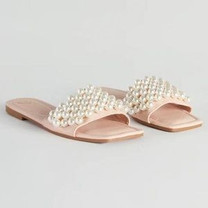 windsor 8.5w faux pearl sandals